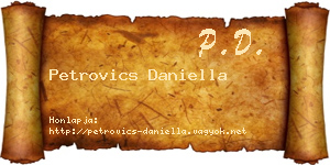 Petrovics Daniella névjegykártya